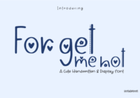 Forget Me Not Font - Featured Image