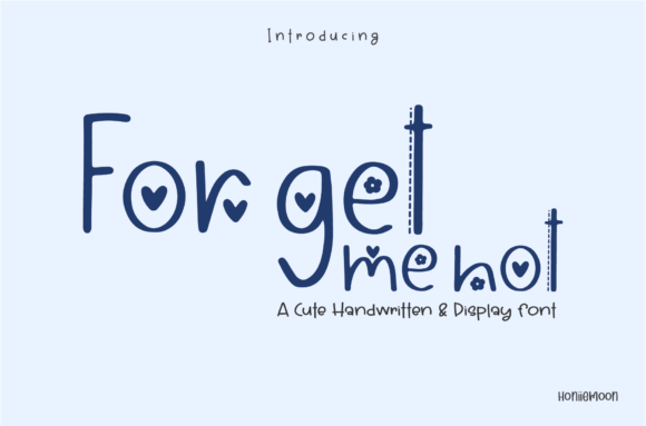 Forget Me Not Font - Featured Image