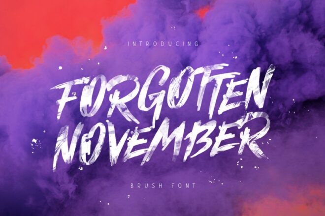 Forgotten November Font - Featured Image