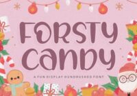 Forsty Candy Font - Featured Image