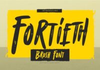 Fortieth Font - Featured Image