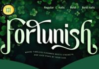 Fortunish Font - Featured Image