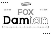 Fox Damian Font - Featured Image