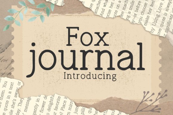 Fox Journal Font - Featured Image