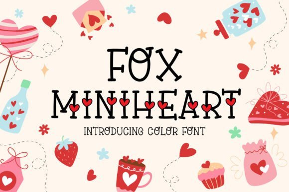 Fox Miniheart Font - Featured Image