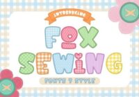 Fox Sewing Font - Featured Image