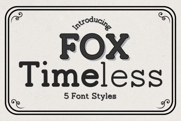 Fox Timeless Font - Featured Image