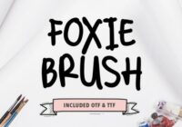 Foxie Brush Font - Featured Image