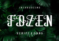 Fozen Font - Featured Image