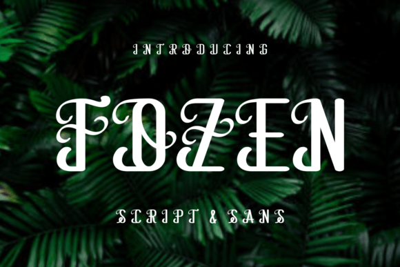 Fozen Font - Featured Image