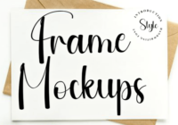 Frame Mockups Font - Featured Image