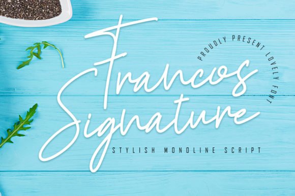 Francos Signature Font - Featured Image