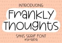 Frankly Thoughts Font - Featured Image