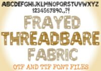 Frayed Threadbare Fabric Font - Featured Image