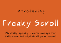 Freaky Scroll Font - Featured Image