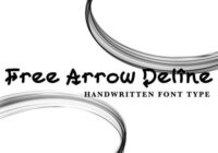 Free Arrow Deline Font - Featured Image