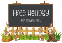Free Holiday Font - Featured Image