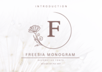 Freesia Monogram Font - Featured Image