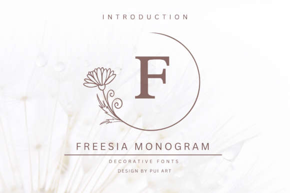 Freesia Monogram Font - Featured Image