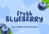 Fresh Blueberry Font - Featured Image