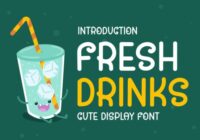 Fresh Drinks Font - Featured Image