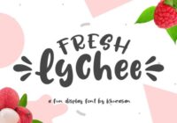 Fresh Lychee Font - Featured Image