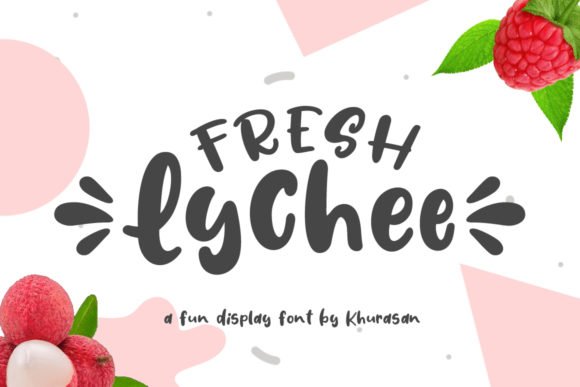 Fresh Lychee Font - Featured Image