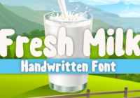 Fresh Milk Font - Featured Image