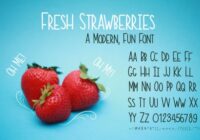 Fresh Strawberries Font - Featured Image