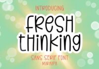 Fresh Thinking Font - Featured Image