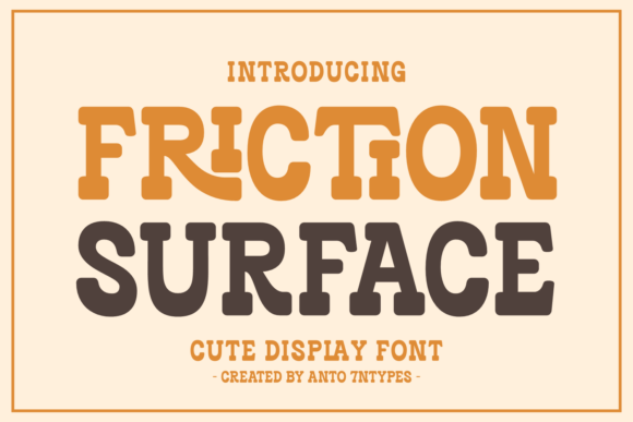 Friction Surface Font - Featured Image