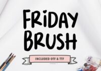 Friday Brush Font - Featured Image