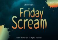 Friday Scream Font - Featured Image