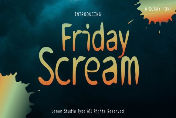 Friday Scream Font - Featured Image