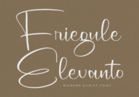 Friegule Elevanto Font - Featured Image