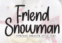 Friend Snowman Font - Featured Image