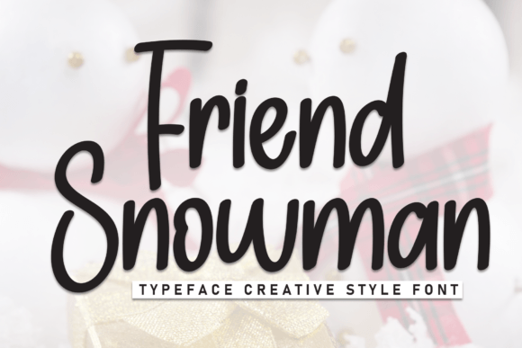 Friend Snowman Font - Featured Image
