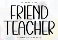 Friend Teacher Font - Featured Image