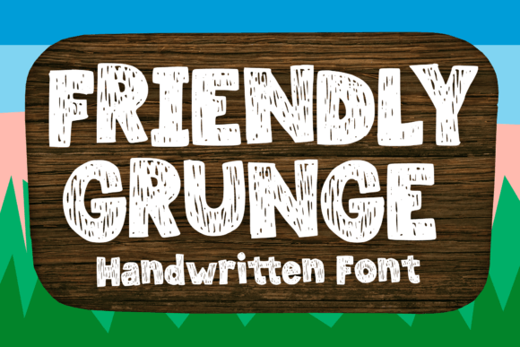 Friendly Grunge Font - Featured Image