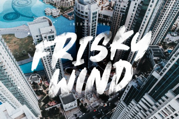 Frisky Wind Font - Featured Image