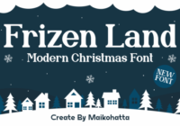 Frizen Land Font - Featured Image