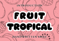 Fruit Tropical Font - Featured Image
