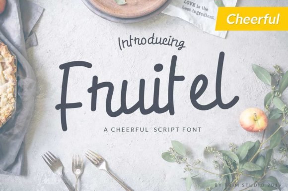 Fruitel Font - Featured Image