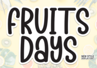 Fruits Days Font - Featured Image