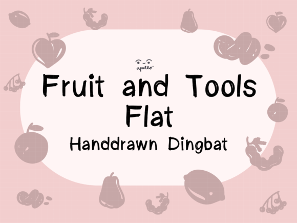 Fruits and Tools Font - Featured Image