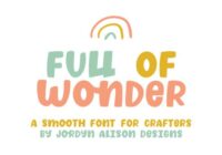 Full of Wonder Font - Featured Image