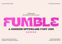 Fumble Font - Featured Image
