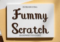 Fummy Scratch Font - Featured Image