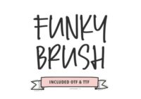 Funky Brush Font - Featured Image