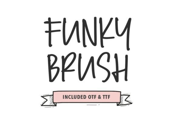 Funky Brush Font - Featured Image